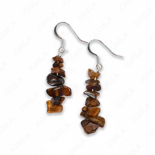 Tiger Eye Chips Earrings