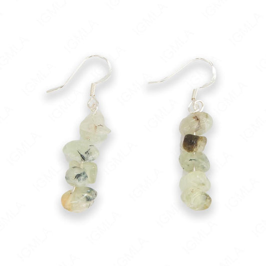Prehinite Chips Earrings