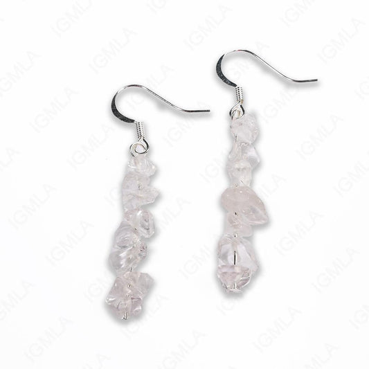 Rock Crystal Chips Earrings