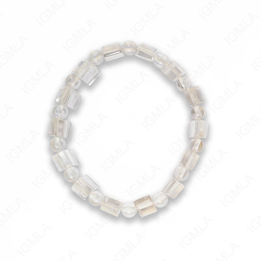 Half Round Rock Crystal Tanker Bracelets