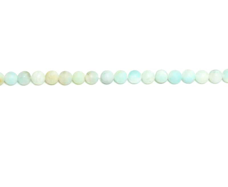 4mm Amazonite Round Matt Beads