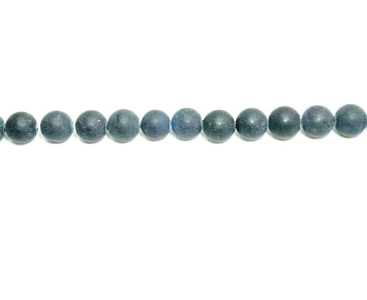 6mm Blackstone Round Matt Beads