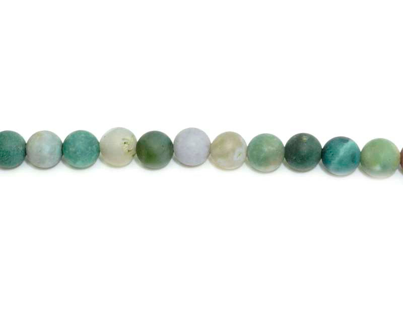 6mm Fancy Jasper Round Matt Beads
