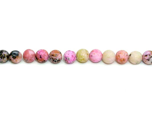 6mm Dyed Red Turtle Jasper Round Matt Beads