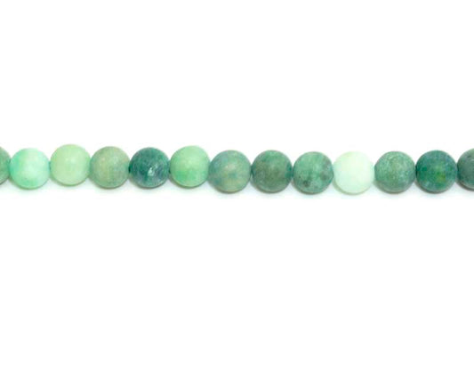 6mm Amazonite Round Matt Beads