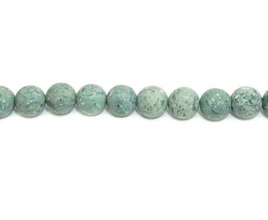8mm Lava Round Matt Beads