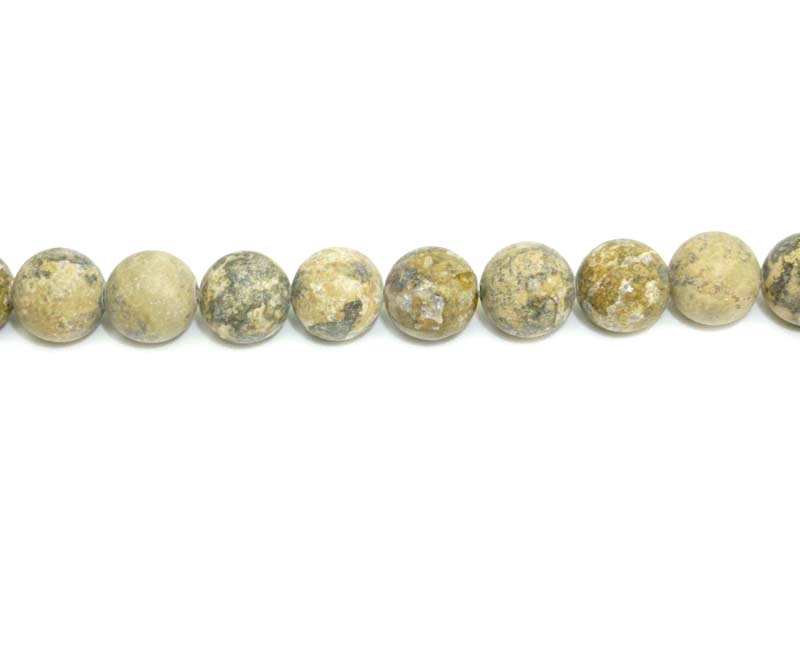 8mm Leopard Skin Round Matt Beads