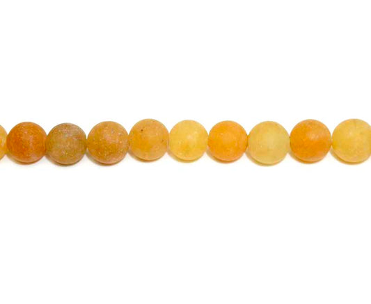 8mm Red Aventurine Round Matt Beads