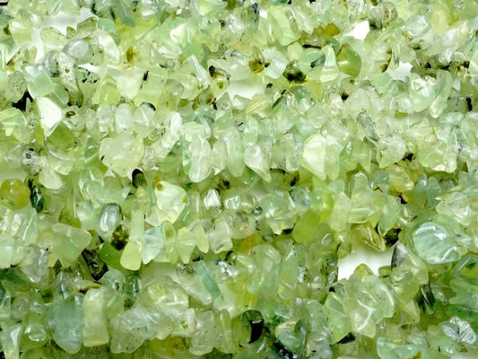 36 inch Prehnite Chips Beads
