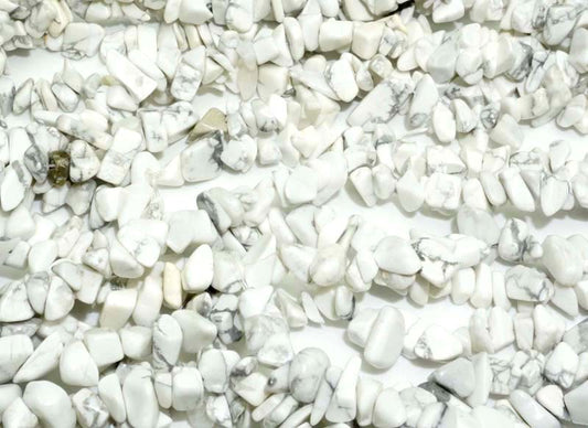 36 inch Howlite Chips Beads