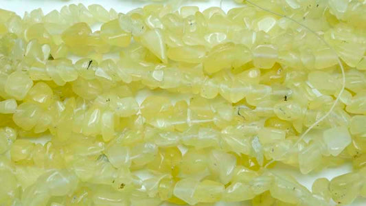 36 inch Jade Dyed Chips Beads