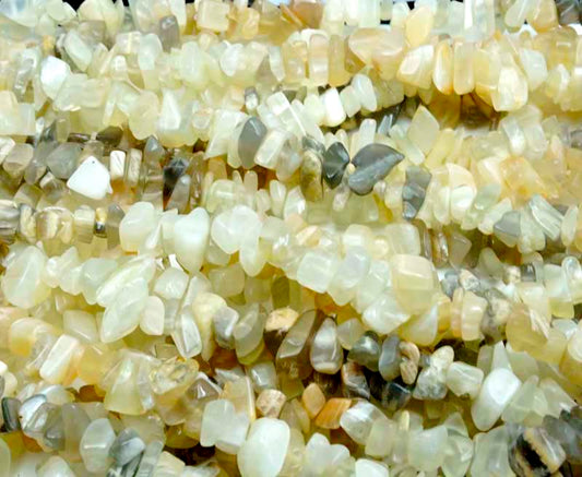 36 inch Moonstone Chips Beads