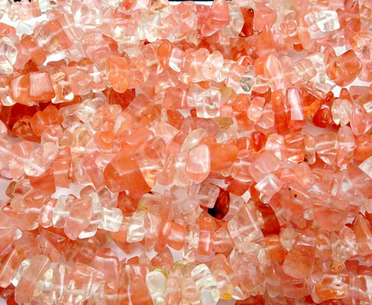 36 inch Cherry Quartz Chips Beads