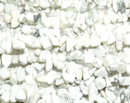 36 inch Howlite Chips Beads