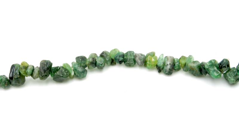 36 inch Emerald Chips Beads