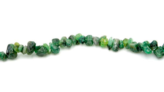 36 inch Emerald Chips Beads