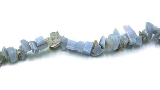 36 inch Blue Lace Agate Chips Beads