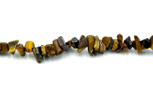 36 inch Tiger Eye Chips Beads