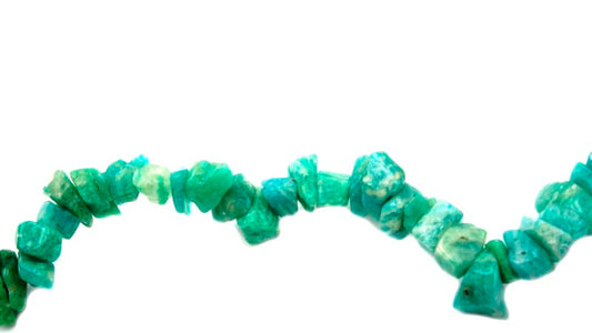 36 inch Russian Amazonite Chips Beads