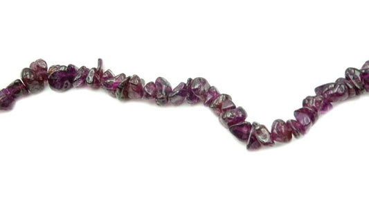 36 inch Rhodolite Garnet Chips Beads
