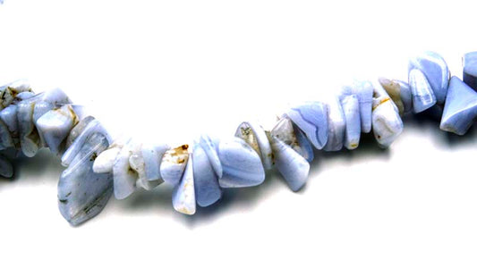 36 inch Blue Lace Agate Chips Beads