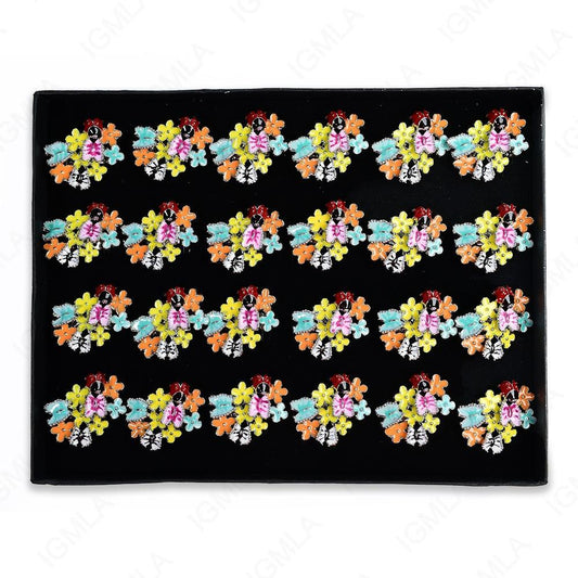 Imitation Butter Fly-Lady Bug Rings 24 Pc Box