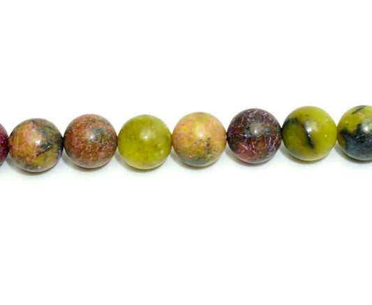 16 inch 10 mm Matted Red Turtle Jasper Dyed Round Beads