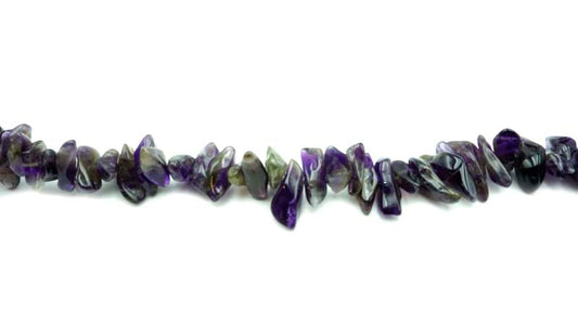 16 inch Amethyst Dog Teeth Chips Beads
