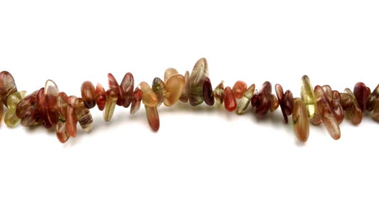 16 inch Sunstone Long Teeth Beads
