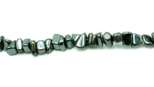 16 inch Hematite Chips Beads