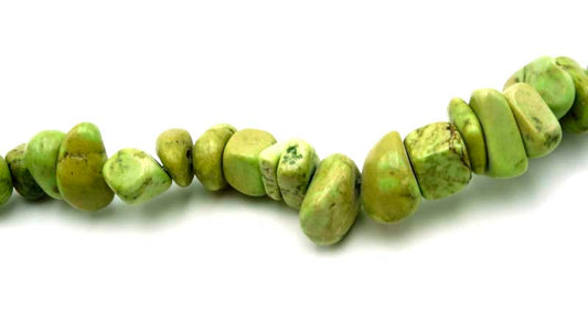 16 inch Yellow Turquoise Magnesite Chips Beads