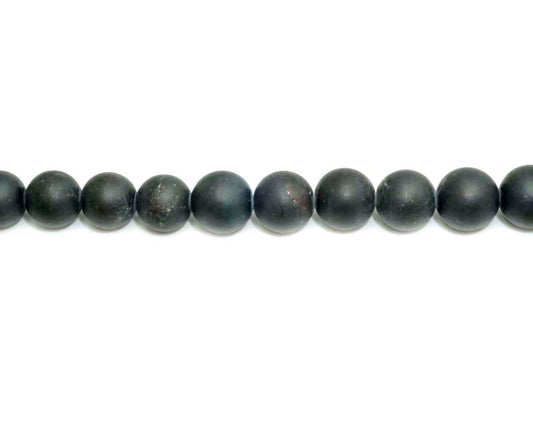 8mm Garnet Round Matt Beads