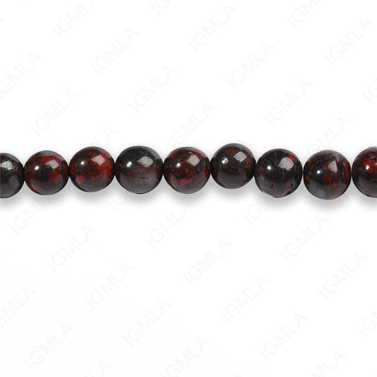 4mm Poppy Jasper Round Beads