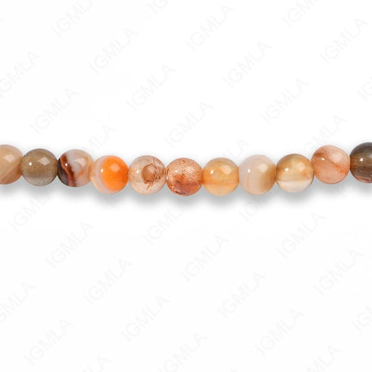 4mm Carnelian Round Beads