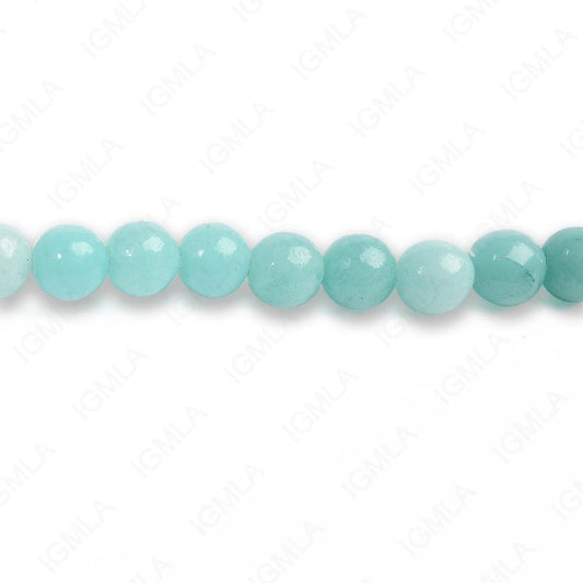 4mm Dyed Ch. Amazonite Jade Round Beads