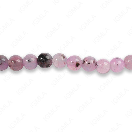 4mm Dyed Purple Kiwi Round Beads