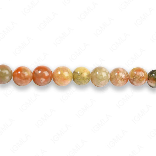 4mm Autumn Jasper Round Beads