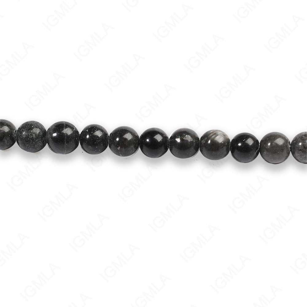 4mm Bull Eye Jasper Round Beads
