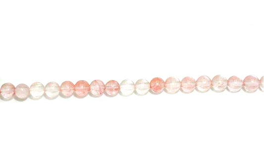 4mm Cherry Quartz Round Beads