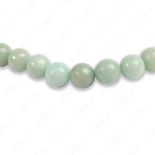 8mm Dyed Chinese Amazonite Jade Round Beads