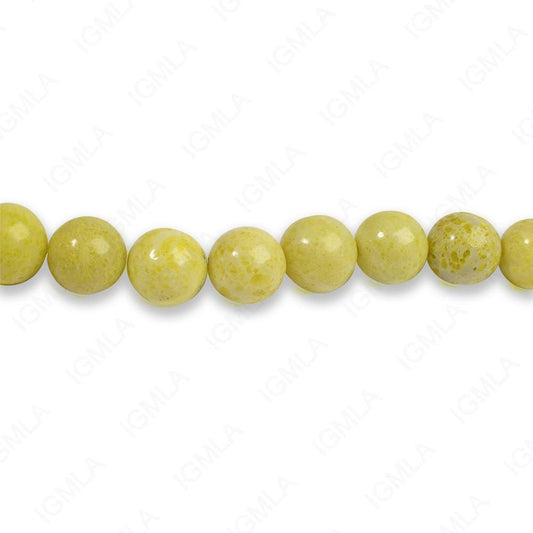 8mm Pineapple Jasper Round Beads
