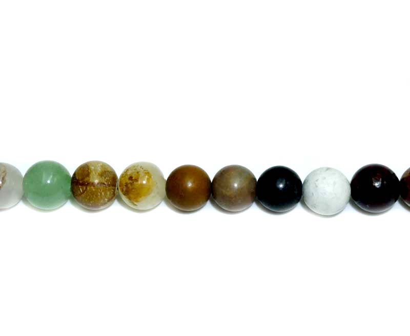 8mm Multi Stone Round Beads