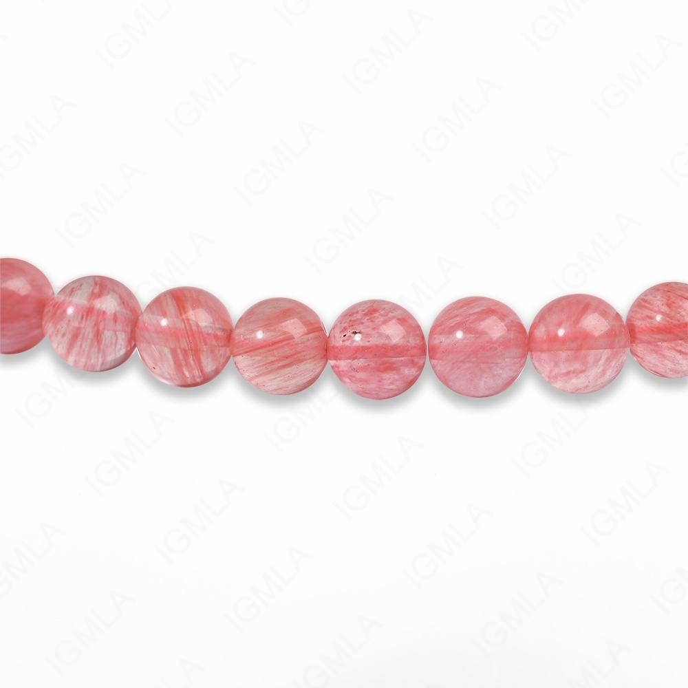 8mm Cherry Quartz Round Beads