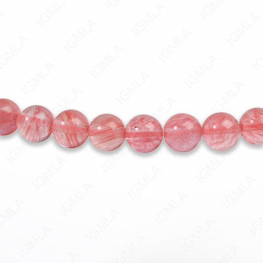 8mm Cherry Quartz Round Beads