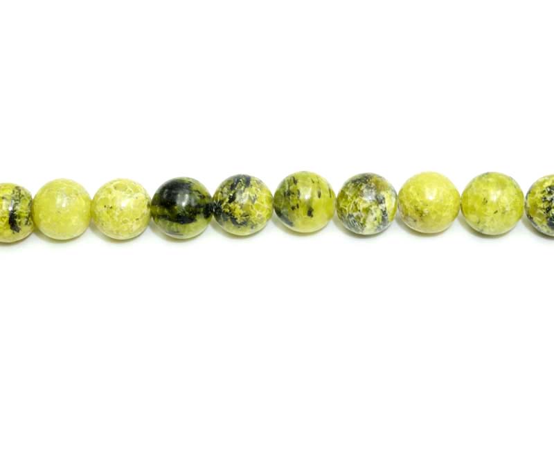 8mm Dyed Purple Moss Jasper Round Beads