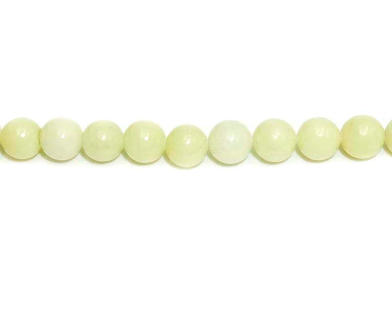 8mm Dyed Yellow Quartz Round Beads