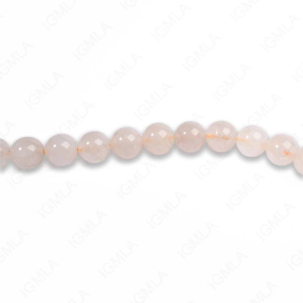 8mm Rutilated Quartz Round Beads