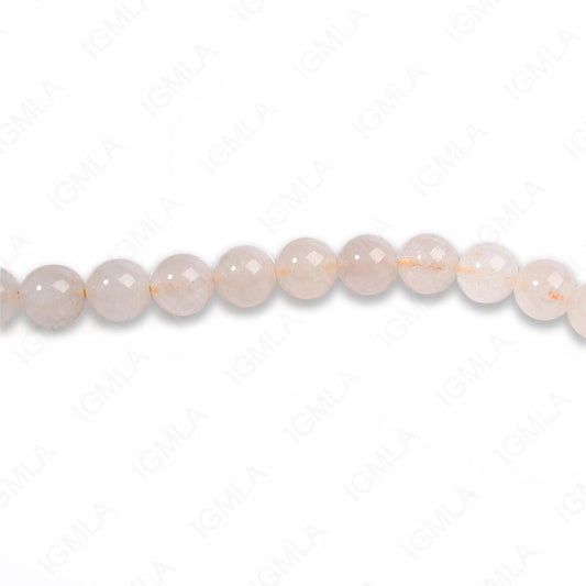 8mm Rutilated Quartz Round Beads