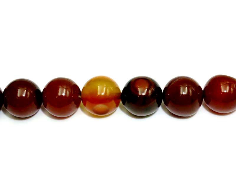 12mm Red Agate Round Beads
