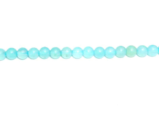 16 inch Sea Blue Chalcedony w Plastic Tube Nugget Faceted Beads